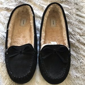 Black old navy moccasins. Size 10